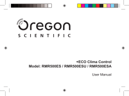 Oregon Scientific #NAME? RMR500ES Manuel utilisateur