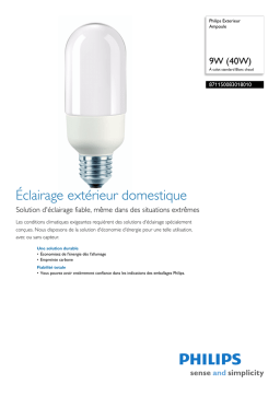 Philips Lighting 871150083018010 Manuel utilisateur