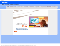 Philips 220X1SW/00 Manuel utilisateur