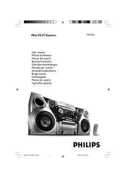 Philips FWM352 Manuel utilisateur