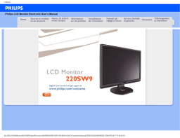 Philips 220SW9 Manuel utilisateur
