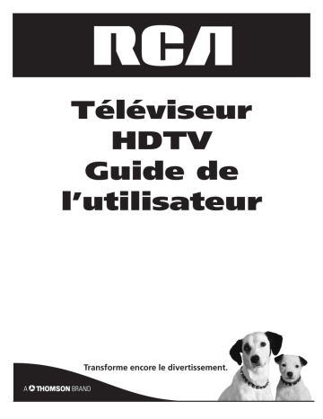 RCA HDTV Television Manuel utilisateur | Fixfr