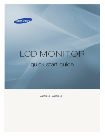 400TSN-2 | Samsung 460TSN-2 Manuel utilisateur | Fixfr