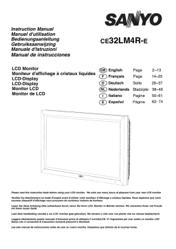 Sanyo CE32LM4R-E Manuel utilisateur