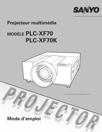 Sanyo PLC-XF70K Manuel utilisateur | Fixfr