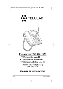 Telular SX5D Manuel utilisateur