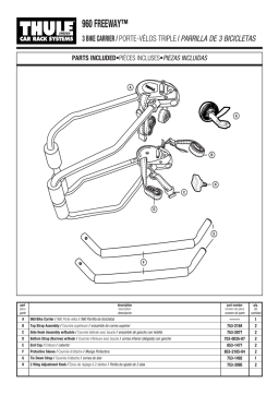 Thule 3 Bike Carrier 960 Freeway Manuel utilisateur