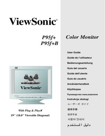 ViewSonic P95f+ Manuel utilisateur | Fixfr
