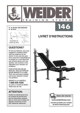 Weider WECCBE0450 Manuel utilisateur