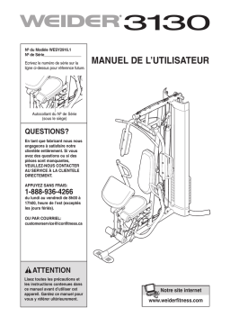 Weider WESY2916 Manuel utilisateur