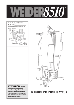 Weider WESY8510 Manuel utilisateur