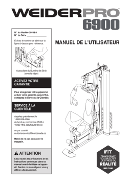 Weider CANADA SY PRO 6900 SYSTEM 29838 Manuel utilisateur