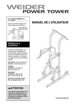 Weider WEBE99712 Manuel utilisateur