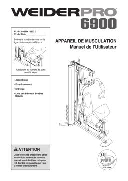 Weider PRO 6900 SYSTEM 14922 Manuel utilisateur