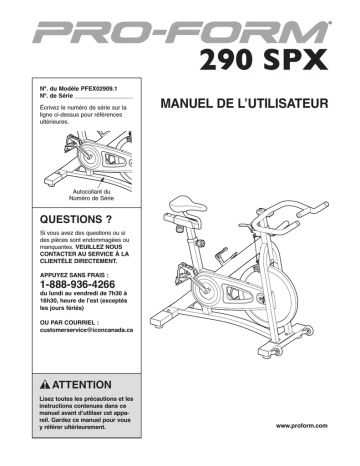 Weider WSAW12010 Manuel utilisateur | Fixfr