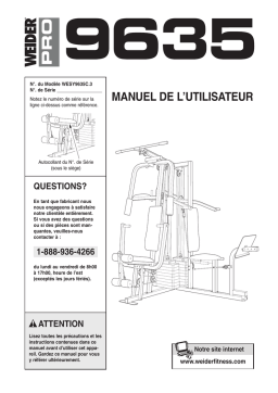 Weider WESY9635C Manuel utilisateur