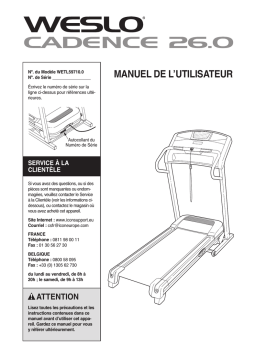 Weider WETL59710 Manuel utilisateur