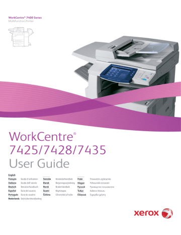 Xerox WC7425 Manuel utilisateur | Fixfr