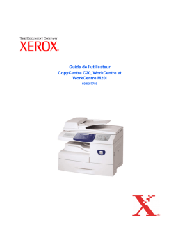 Xerox Copier 604E07780 Manuel utilisateur