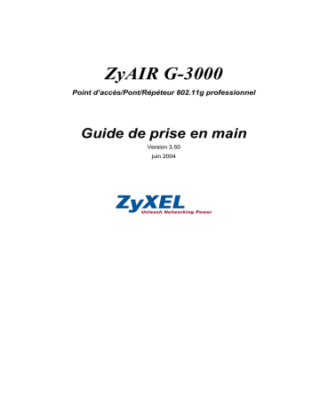 ZyXEL Communications Network Router Rpteur professional Manuel utilisateur | Fixfr