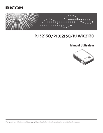 Savin PJ S2130/PJ X2130/PJ WX2130 Manuel utilisateur | Fixfr