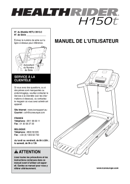 HealthRider HETL13913 150T TREADMILL Manuel utilisateur