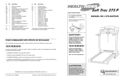 HealthRider HETL4073 275P TREADMILL Manuel utilisateur