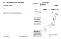 HealthRider HREVEL3014 800 S ELLIPTICAL Manuel utilisateur