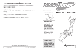 HealthRider HREVEL3604 900 S ELLIPTICAL Manuel utilisateur