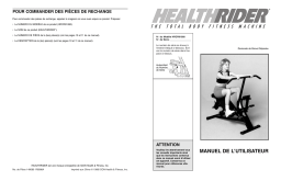 HealthRider HRCR9108 98 BIKE Manuel utilisateur