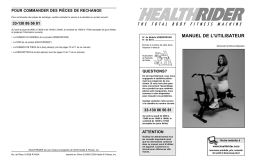 HealthRider HREMCR9108 HEALTHRIDER BIKE Manuel utilisateur