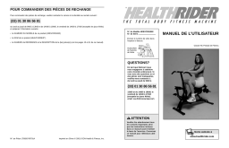 HealthRider HREVCR9108 98 BIKE Manuel utilisateur