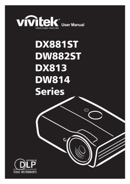 Vivitek DX881ST, DW882ST, DX813, DW814: Assistance IA + PDF