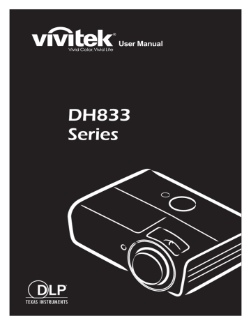 Vivitek DH833 Projector Manuel utilisateur | Fixfr