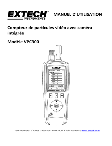 Extech Instruments VPC300 Video Particle Counter Manuel utilisateur | Fixfr