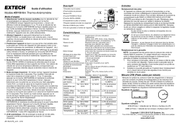 Extech Instruments 45118 Mini Thermo-Anemometer Manuel utilisateur