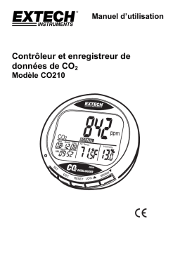 Extech Instruments CO210 Desktop Indoor Air Quality CO Manuel utilisateur