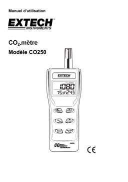 Extech Instruments CO250 Portable Indoor Air Quality CO Manuel utilisateur