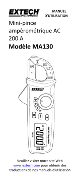 Extech Instruments MA130 Mini 200A AC Clamp Meter Manuel utilisateur