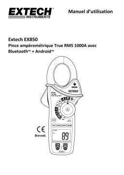 Extech Instruments EX850 True RMS 1000A AC/DC Clamp Meter Manuel utilisateur