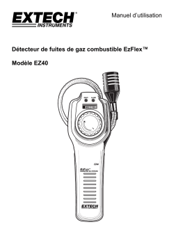 Extech Instruments EZ40 EzFlex™ Combustible Gas Detector Manuel utilisateur