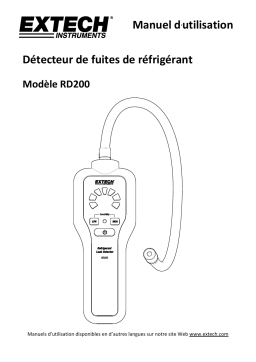 Extech Instruments RD200 Refrigerant Leak Detector Manuel utilisateur