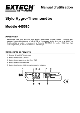 Extech Instruments 445580 Humidity/Temperature Pen Manuel utilisateur