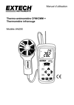 Extech Instruments AN200 CFM/CMM Mini Thermo-Anemometer Manuel utilisateur