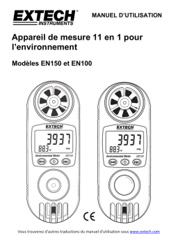 Extech Instruments EN100 11-in-1 Environmental Meter Manuel utilisateur