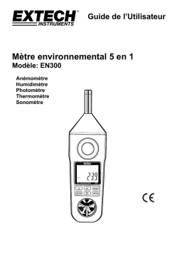 Extech Instruments EN300 5-in-1 Environmental Meter Manuel utilisateur