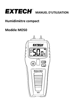 Extech Instruments MO50 Moisture Meter Manuel utilisateur