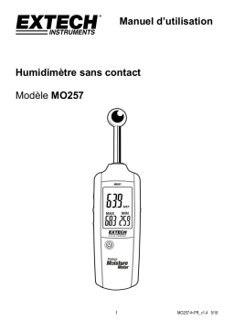 Extech Instruments MO257 Pinless Moisture Meter Manuel utilisateur