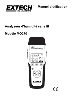 Extech Instruments MO270 Wireless Pin/Pinless Moisture Meter Manuel utilisateur