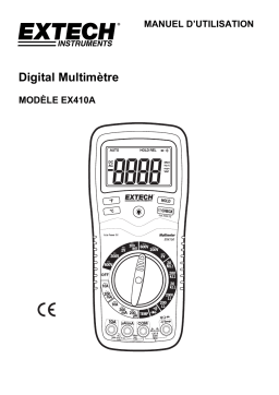 Extech Instruments EX410A 8 Function Professional MultiMeter Manuel utilisateur
